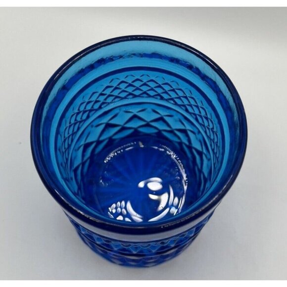 Blue Vintage 10 oz Rocks Glass Excellent Condition - Picture 2 of 4